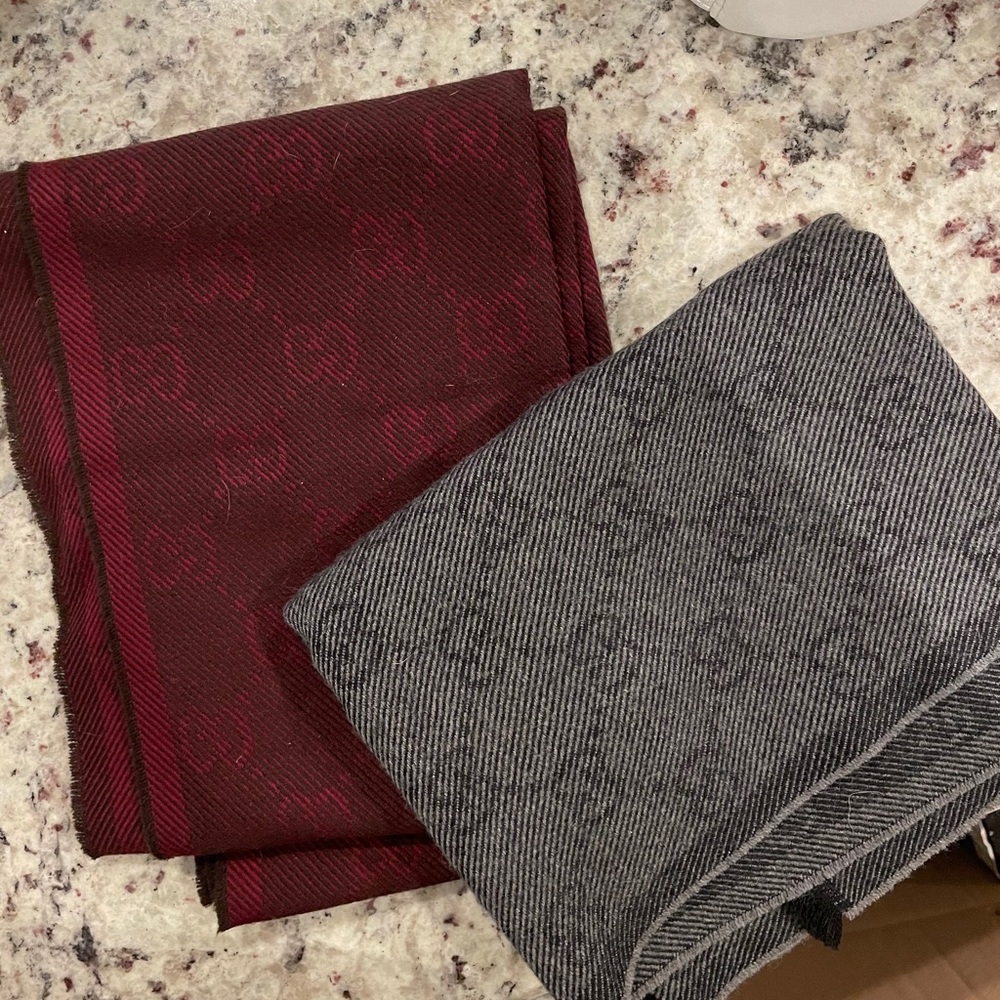 Gucci Grey Scarf 
Update! Grey available only